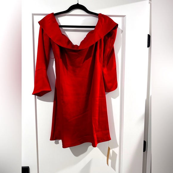 Reformation Maves Dress Cherry Size M - Picture 4 of 7